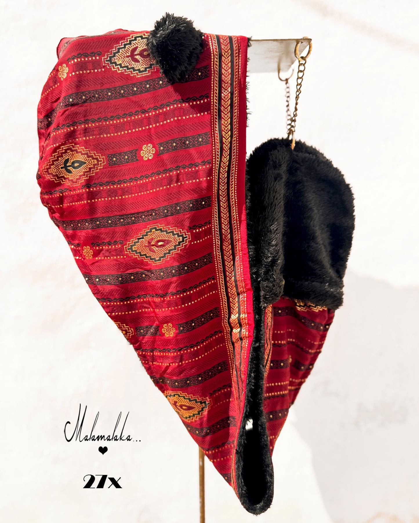 Animalakas Reversible Plush Hood | Unisex Festival Streetwear — One of a Kind