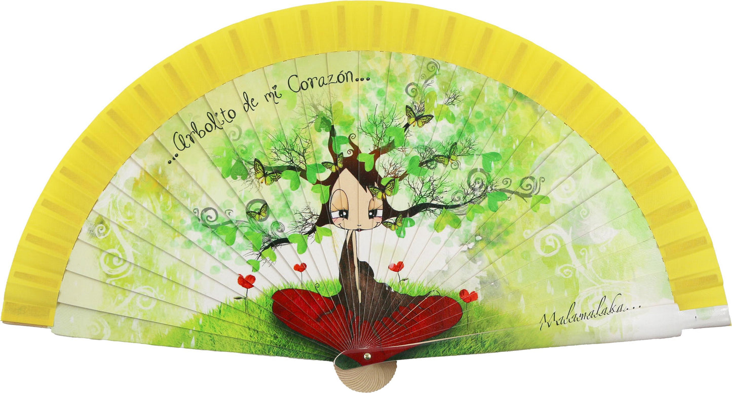 Malamalaka Handcrafted Wooden Fan | Artistic Designer Fan · Unique Gift for Women
