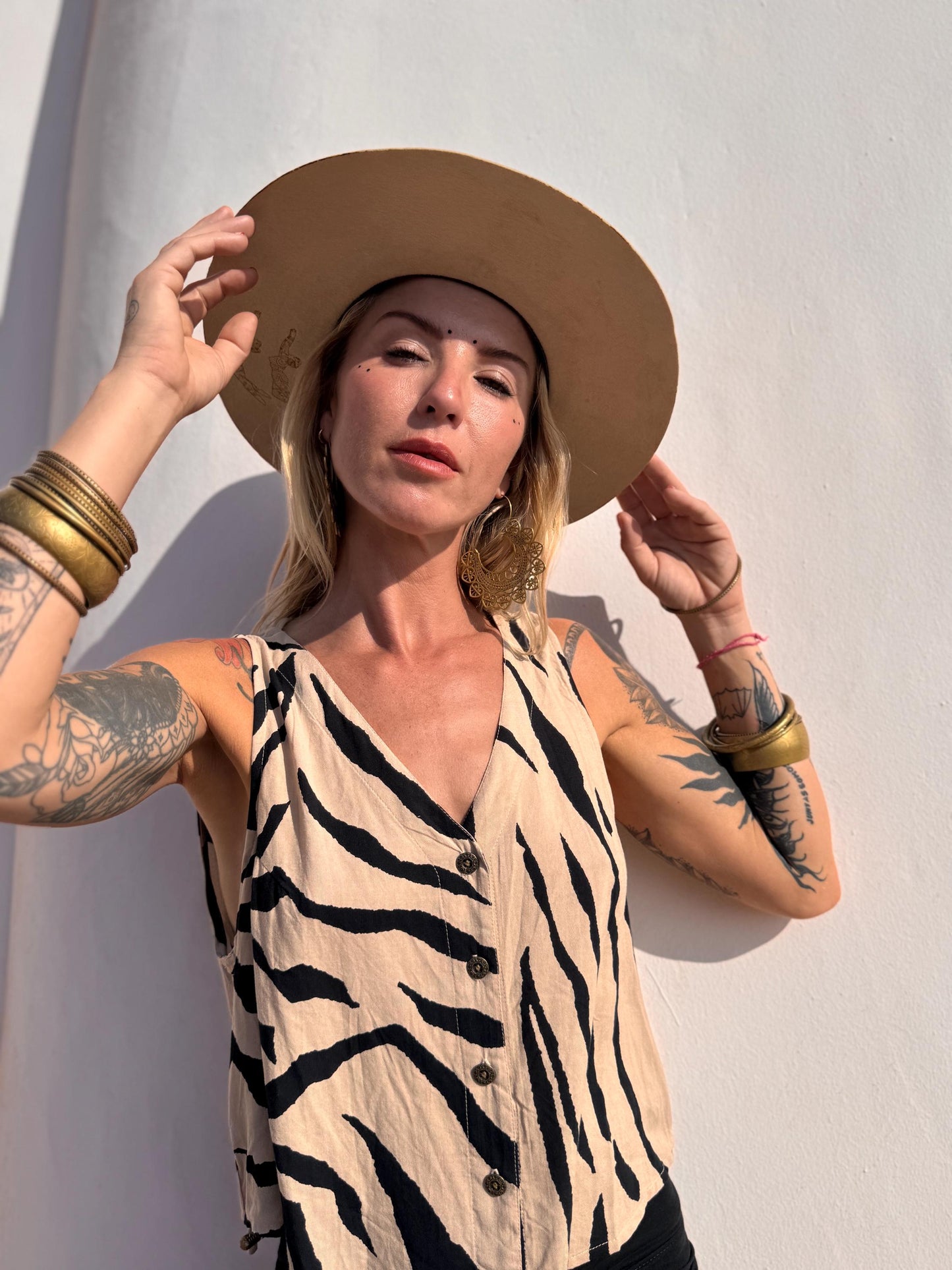Open Back Rayon Blouse | Women's Boho Summer Top · Elegant Ibiza Style