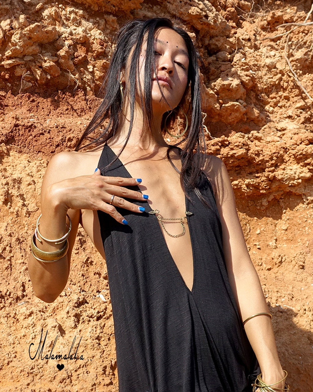 Plunging Neckline Festival Dress | Neo Tribal Burlesque Steampunk · Sexy Open Style