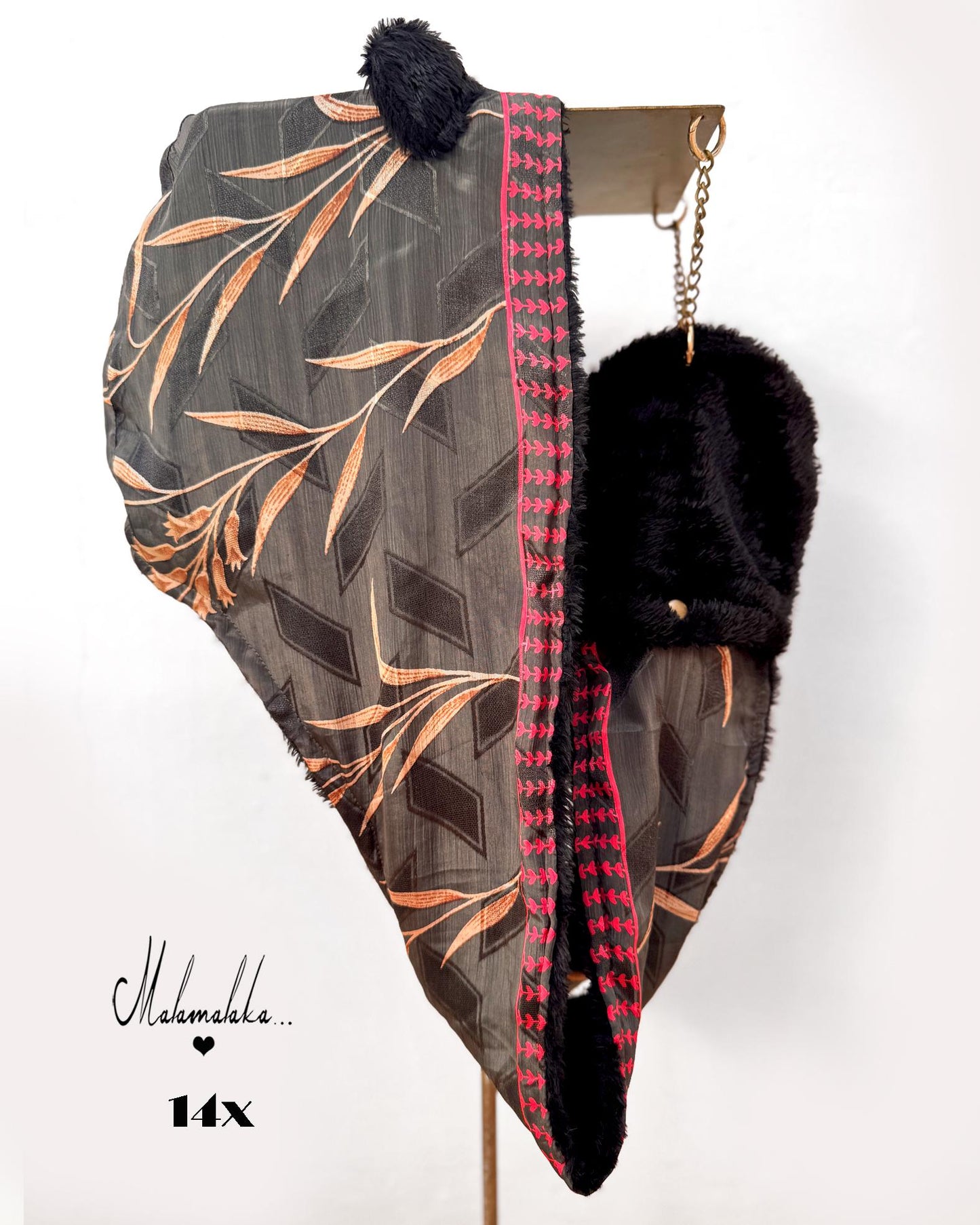 Animalakas Reversible Plush Hood | Unisex Festival Streetwear — One of a Kind