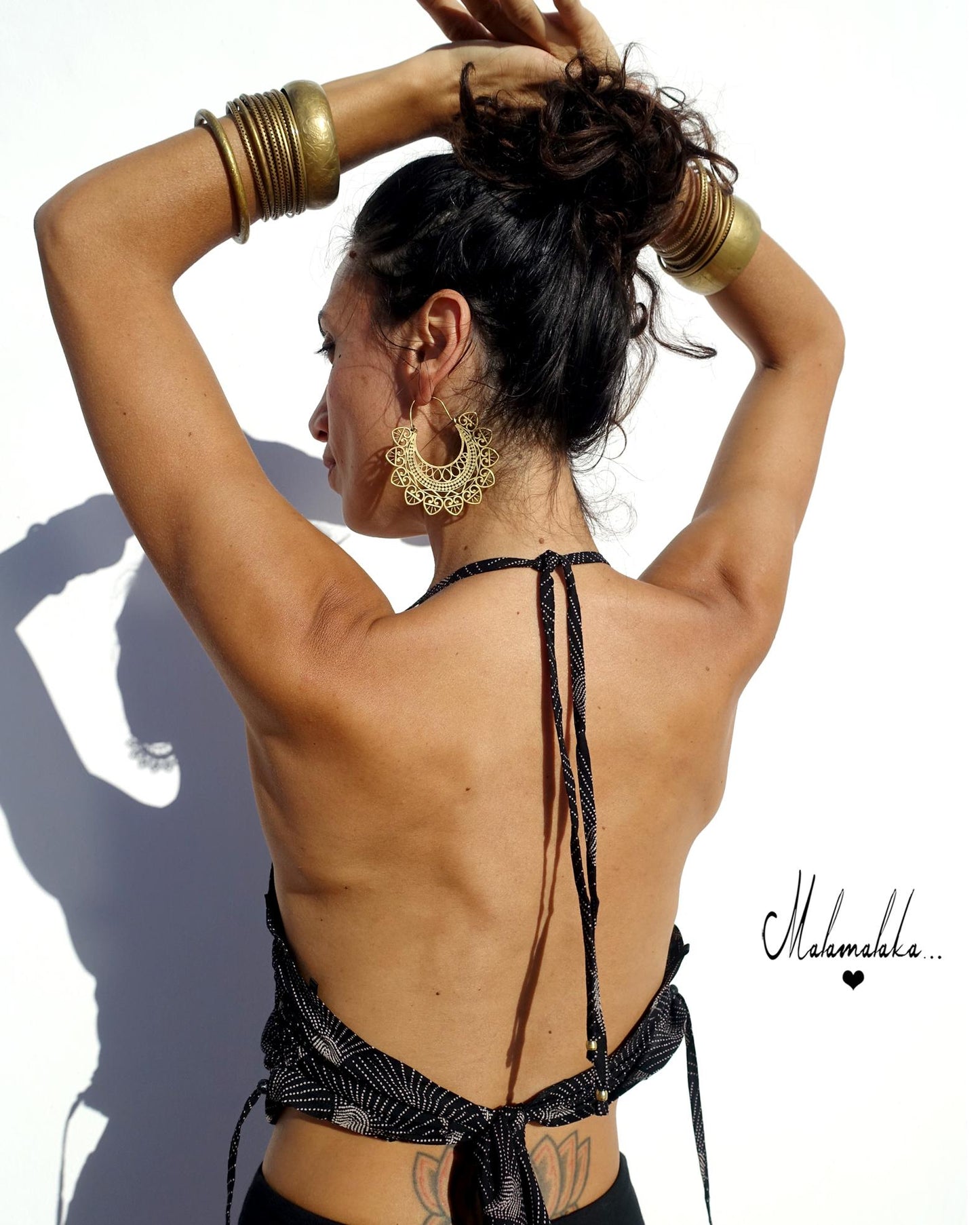 Women's Adjustable Open Back Top | Boho Summer Shirt · Ibiza Style