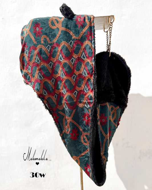 Animalakas Reversible Plush Hood | Unisex Festival Streetwear — One of a Kind