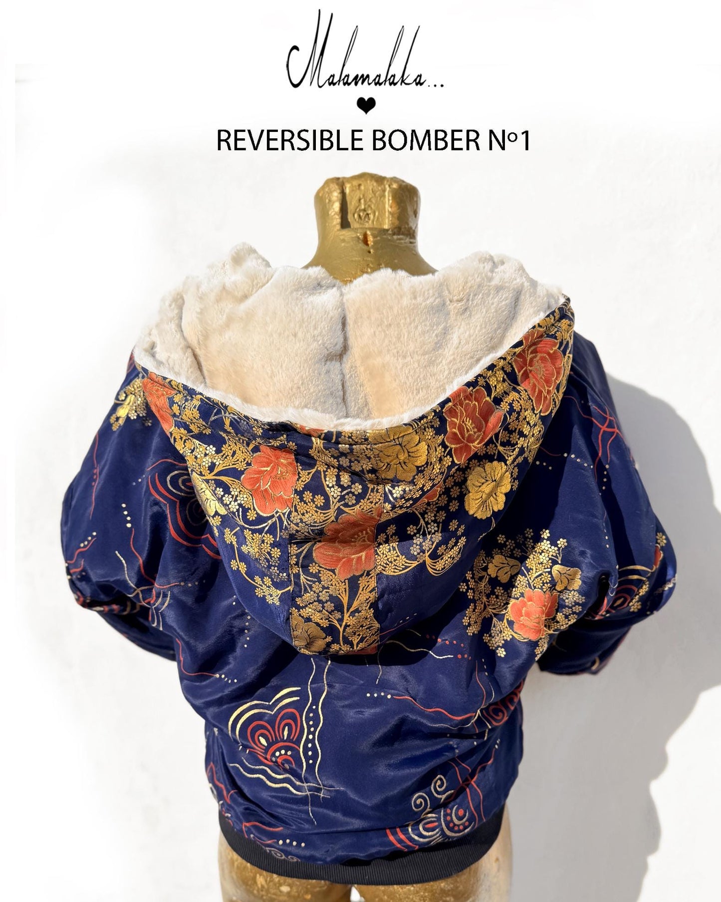 Reversible Plush Bomber Jacket | Detachable Hood · Size S · Unisex Festival Trap Streetwear