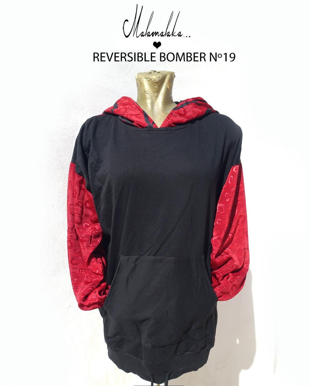 Longline Hoodie | Unique Piece · Size S/M · Vintage Hip Hop Trap Streetwear
