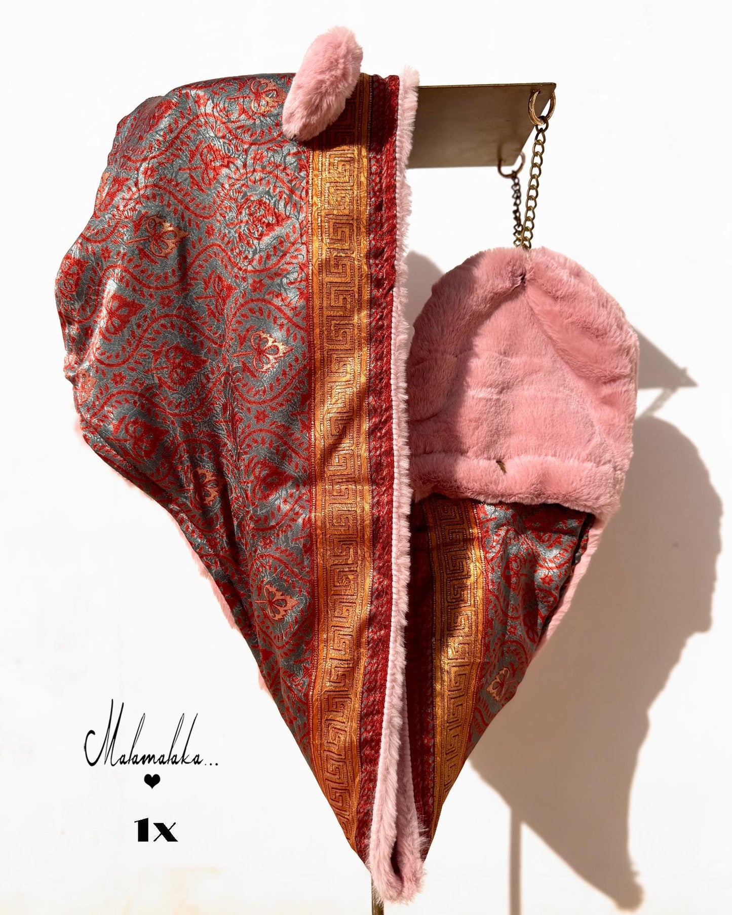 Capucha peluche reversible