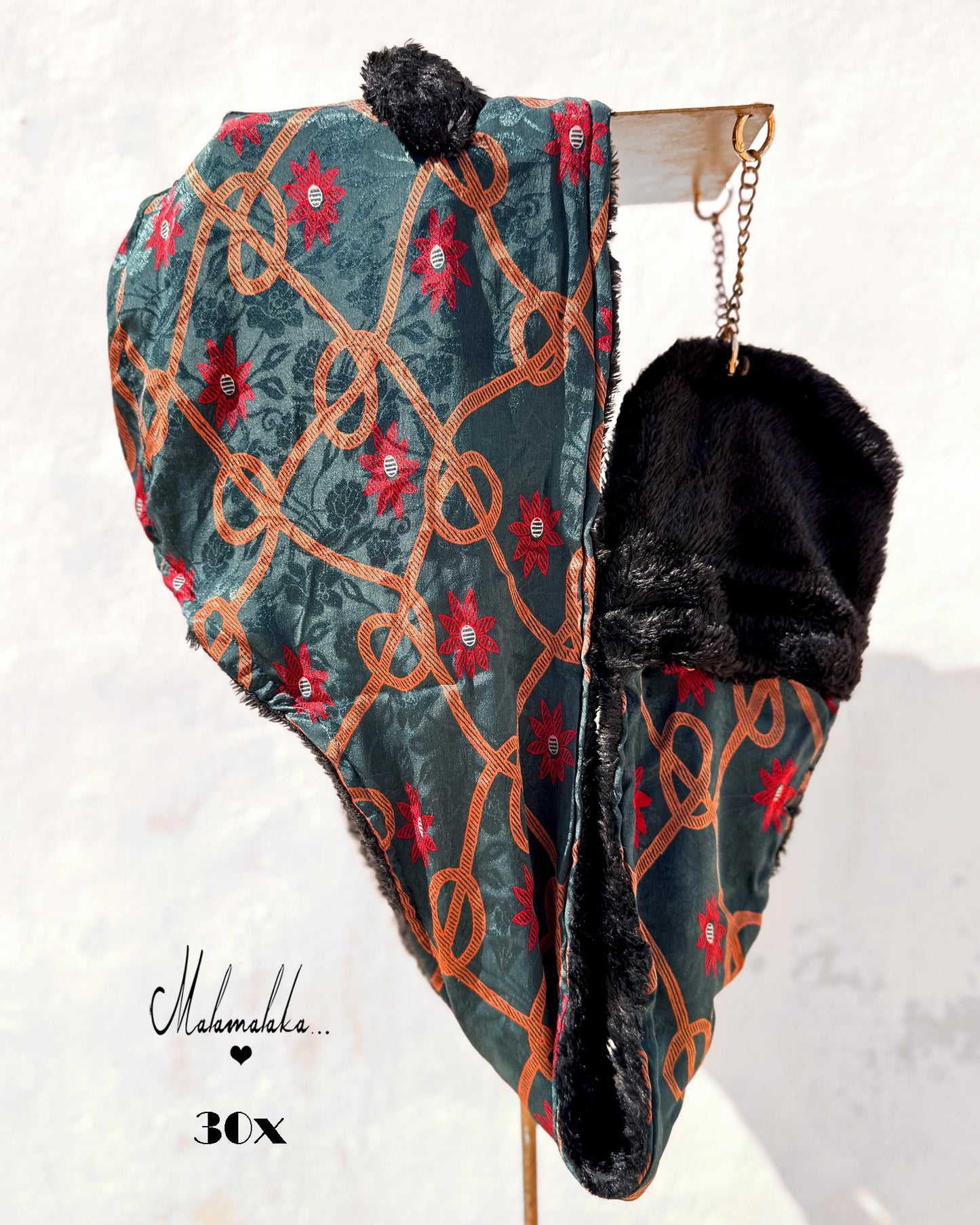 Animalakas Reversible Plush Hood | Unisex Festival Streetwear — One of a Kind