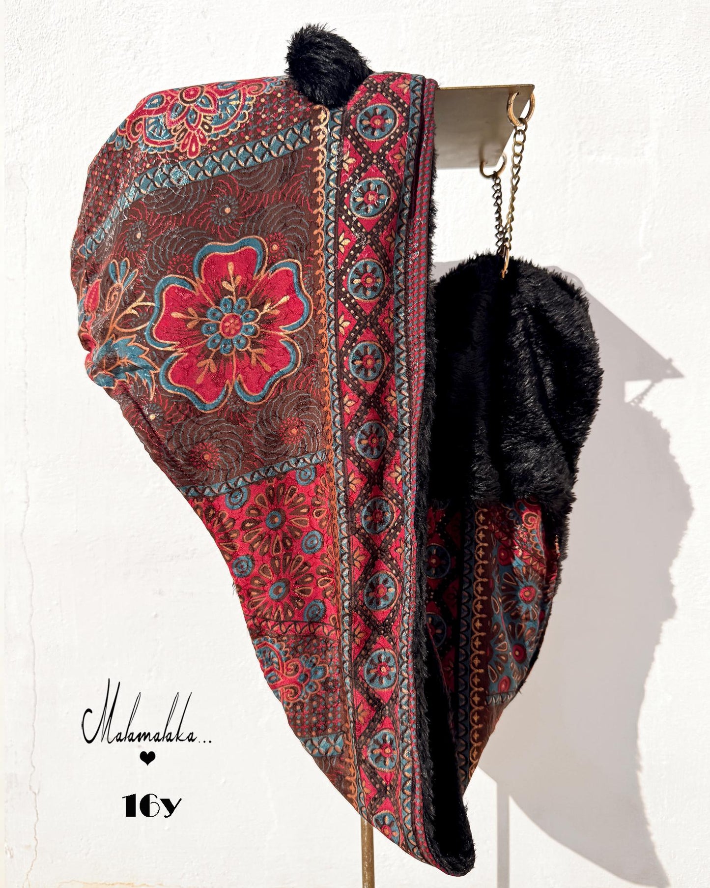 Animalakas Reversible Plush Hood | Unisex Festival Streetwear — One of a Kind