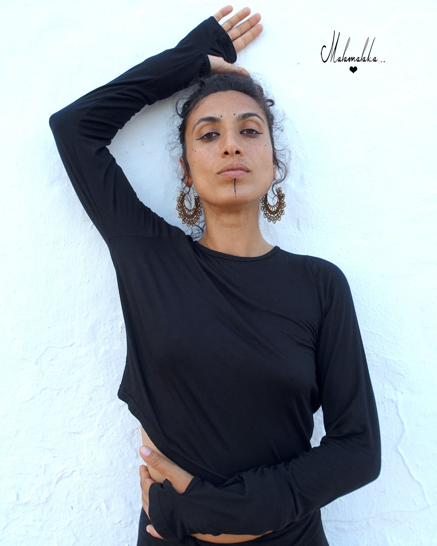 Women's Long Slit Open Back Rayon Top | Boho Elegant Summer Blouse · Ibiza Style