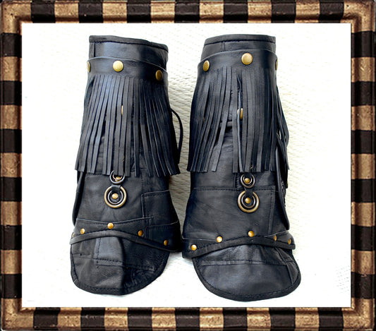 Fringe Boot Covers No.134 | Pockets · Western Steampunk Festival Biker Style