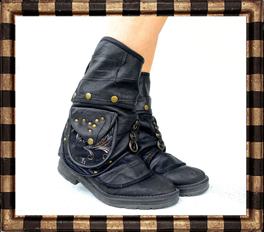 Fringe Boot Covers No.134 | Pockets · Western Steampunk Festival Biker Style