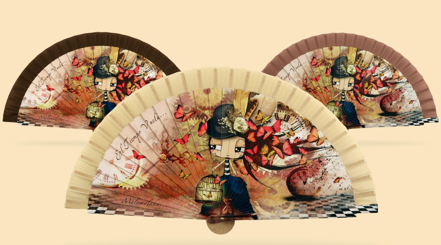 Malamalaka Fan — Handcrafted Wooden Art Fan | Designer Artistic Fan · Unique Gift for Her
