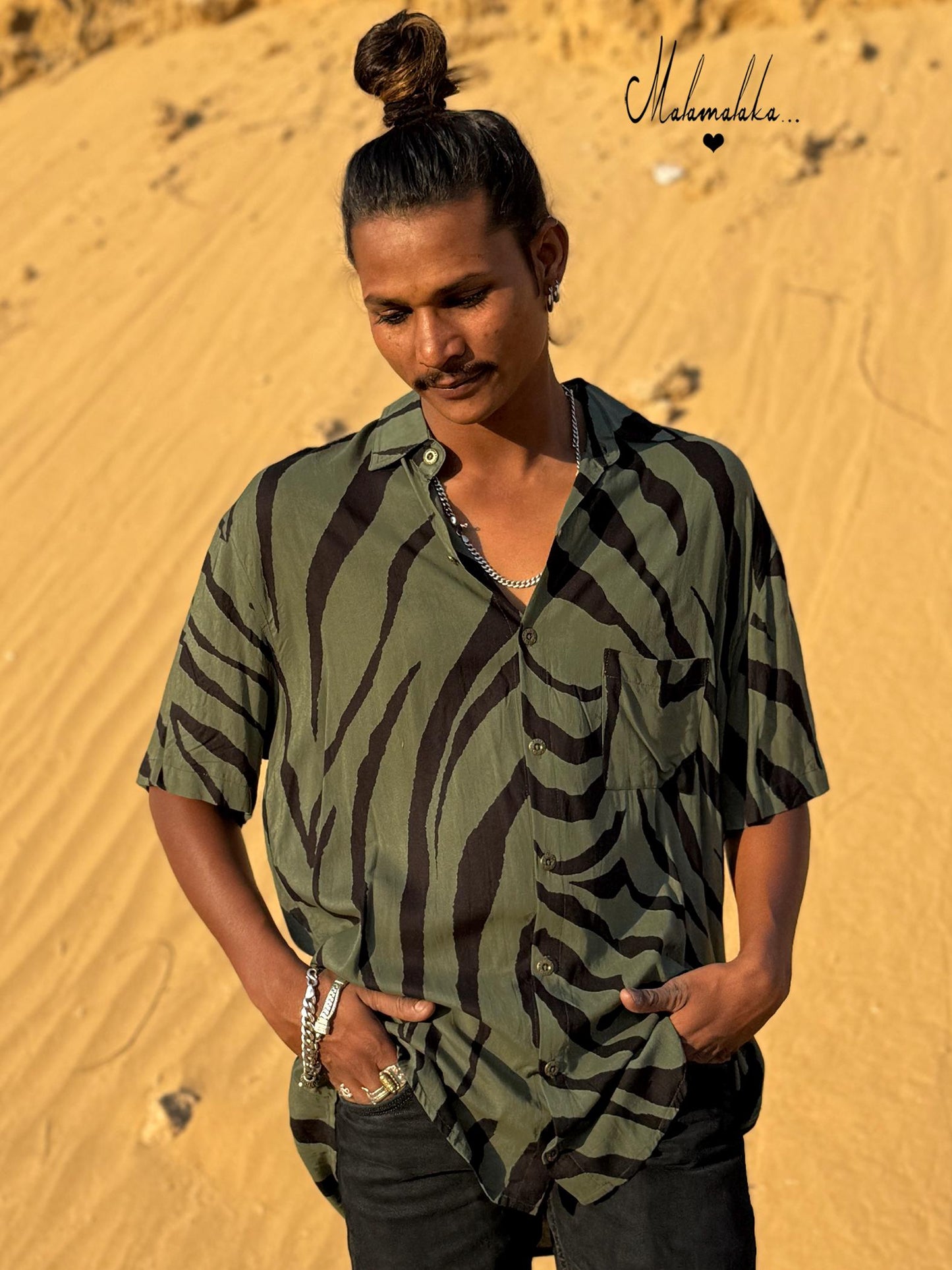 Men's Bohemian Button-Up Shirt | Elegant Dress Shirt · Hawaiian Style
