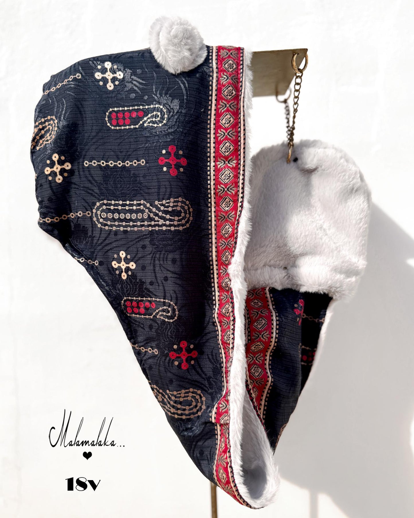 Animalakas Reversible Plush Hood | Unisex Festival Streetwear — One of a Kind