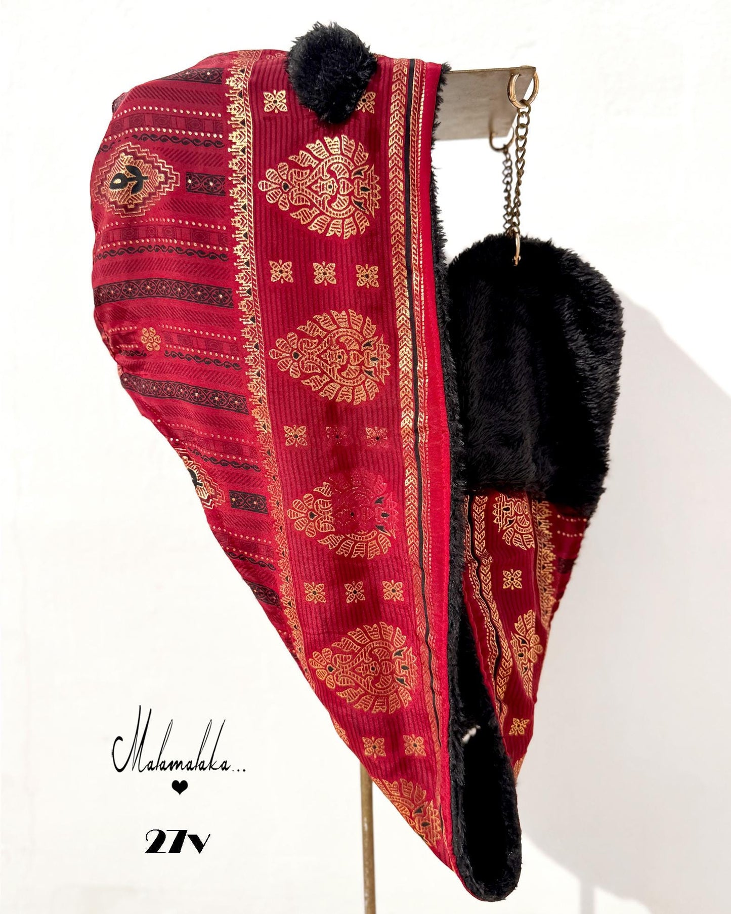Animalakas Reversible Plush Hood | Unisex Festival Streetwear — One of a Kind