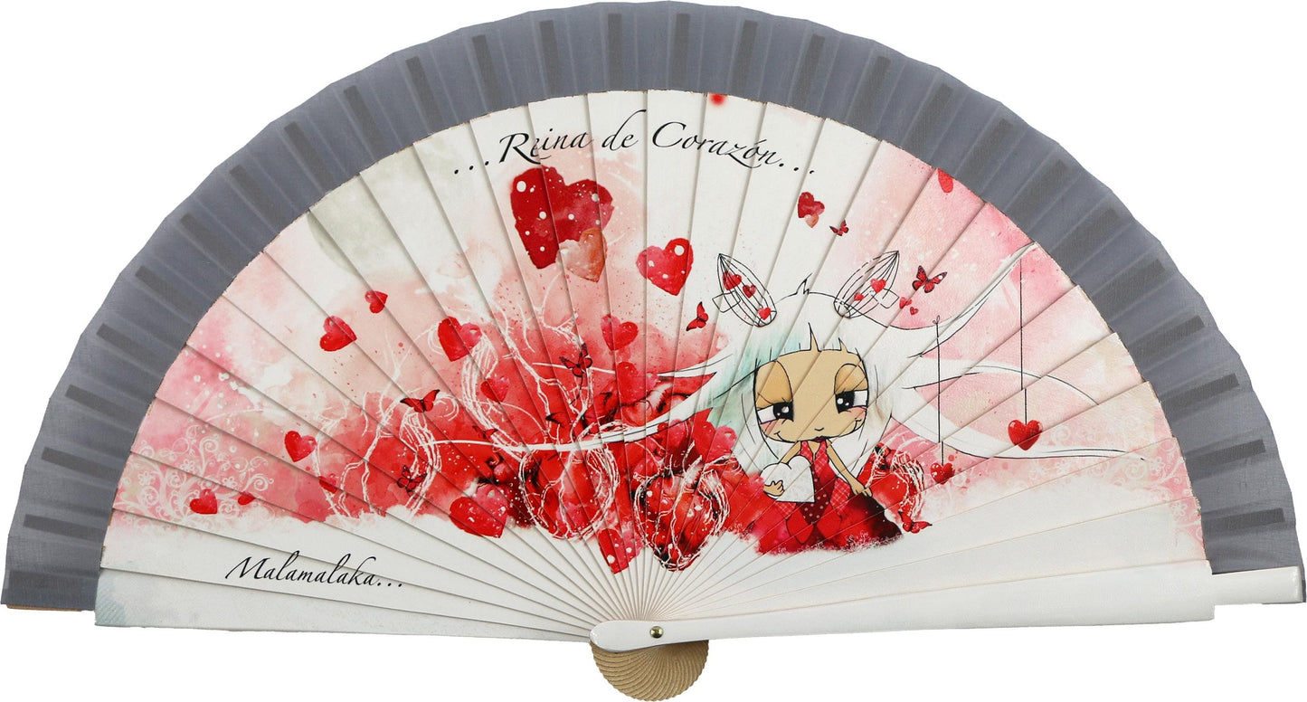 Malamalaka Handcrafted Wooden Fan | Artistic Designer Fan · Unique Gift for Women