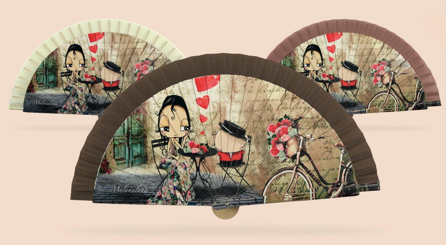 Malamalaka Handcrafted Wooden Fan | Artistic Designer Fan · Unique Gift for Women