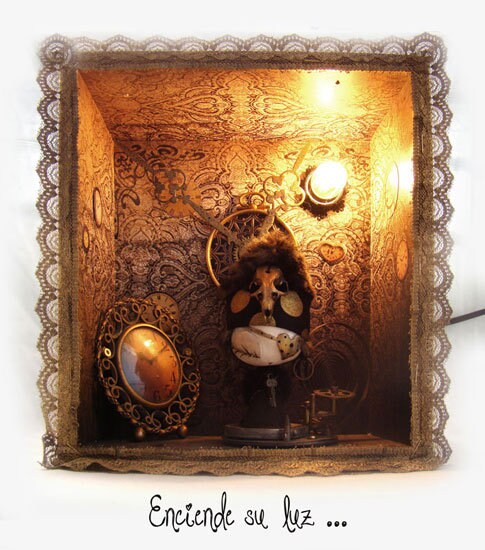 Minimundo Collectible Sculpture | Miniature Dollhouse Lamp · Unique Art Piece
