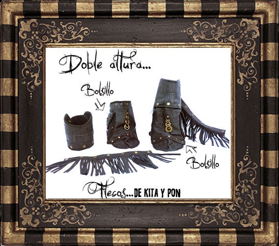 Fringe Boot Covers No.134 | Pockets · Western Steampunk Festival Biker Style