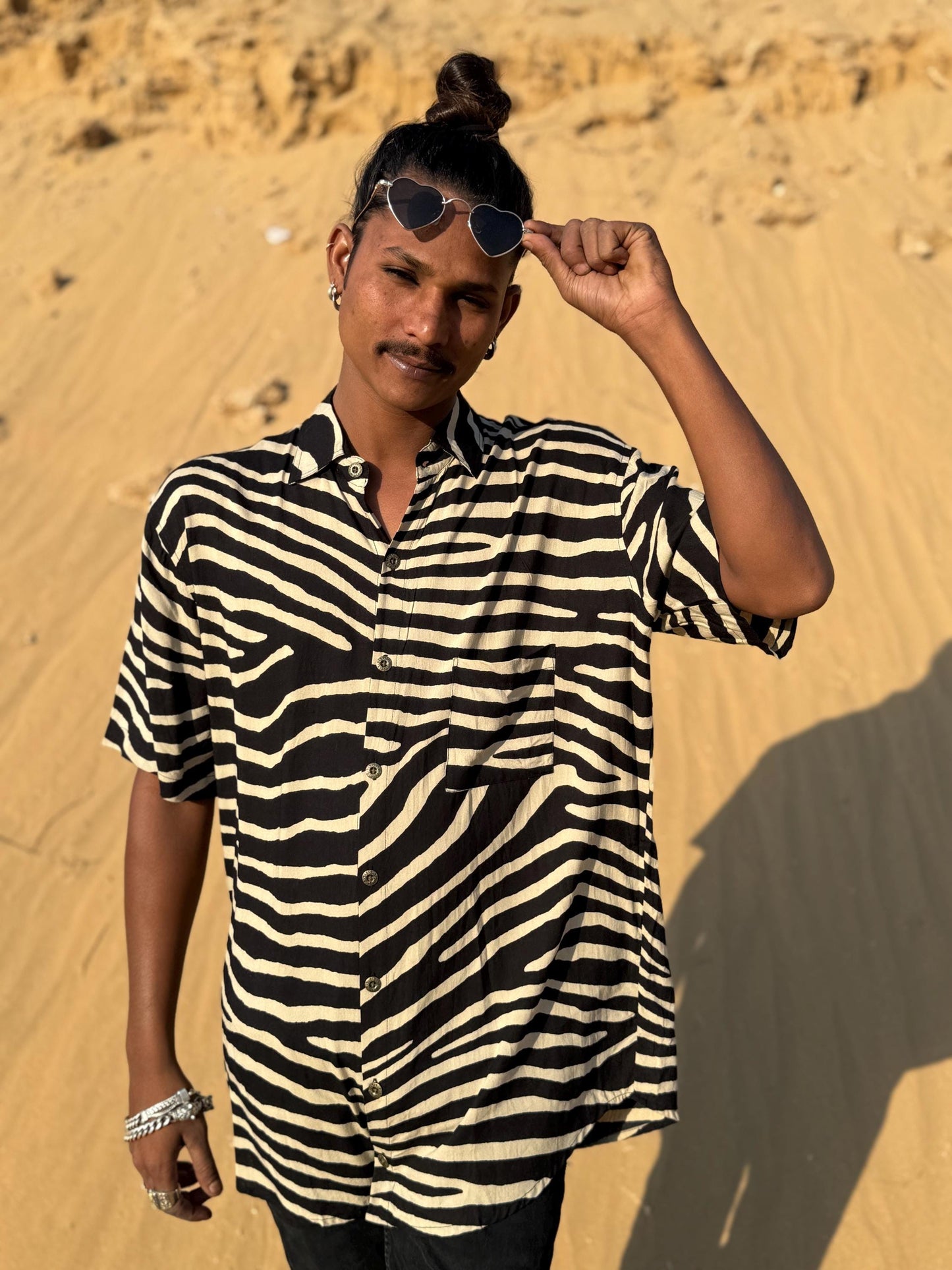 Men's Bohemian Button-Up Shirt | Elegant Dress Shirt · Hawaiian Style