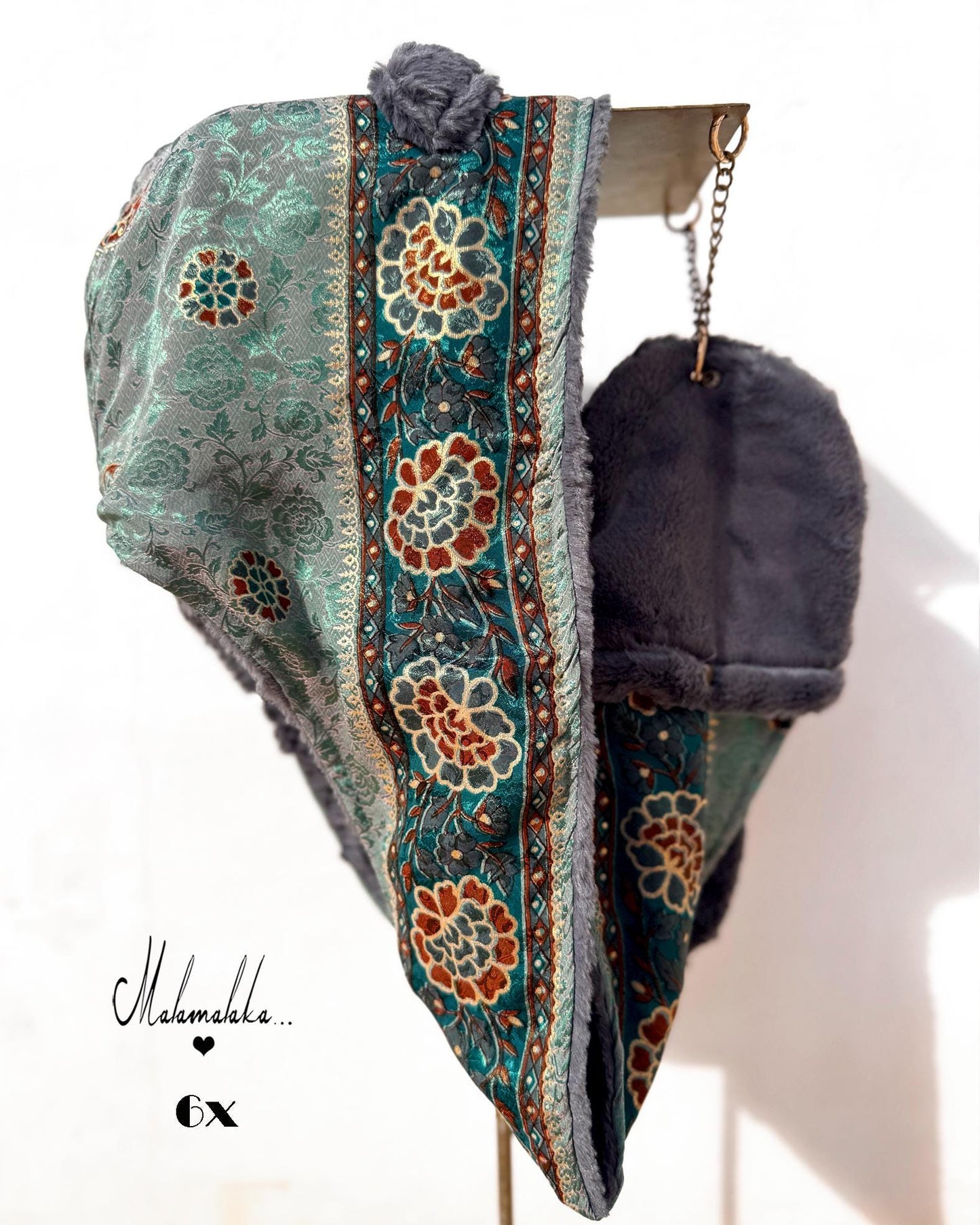 Animalakas Reversible Plush Hood | Unisex Festival Streetwear — One of a Kind
