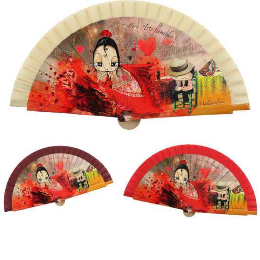 Malamalaka Handcrafted Wooden Fan | Artistic Designer Fan · Unique Gift for Women