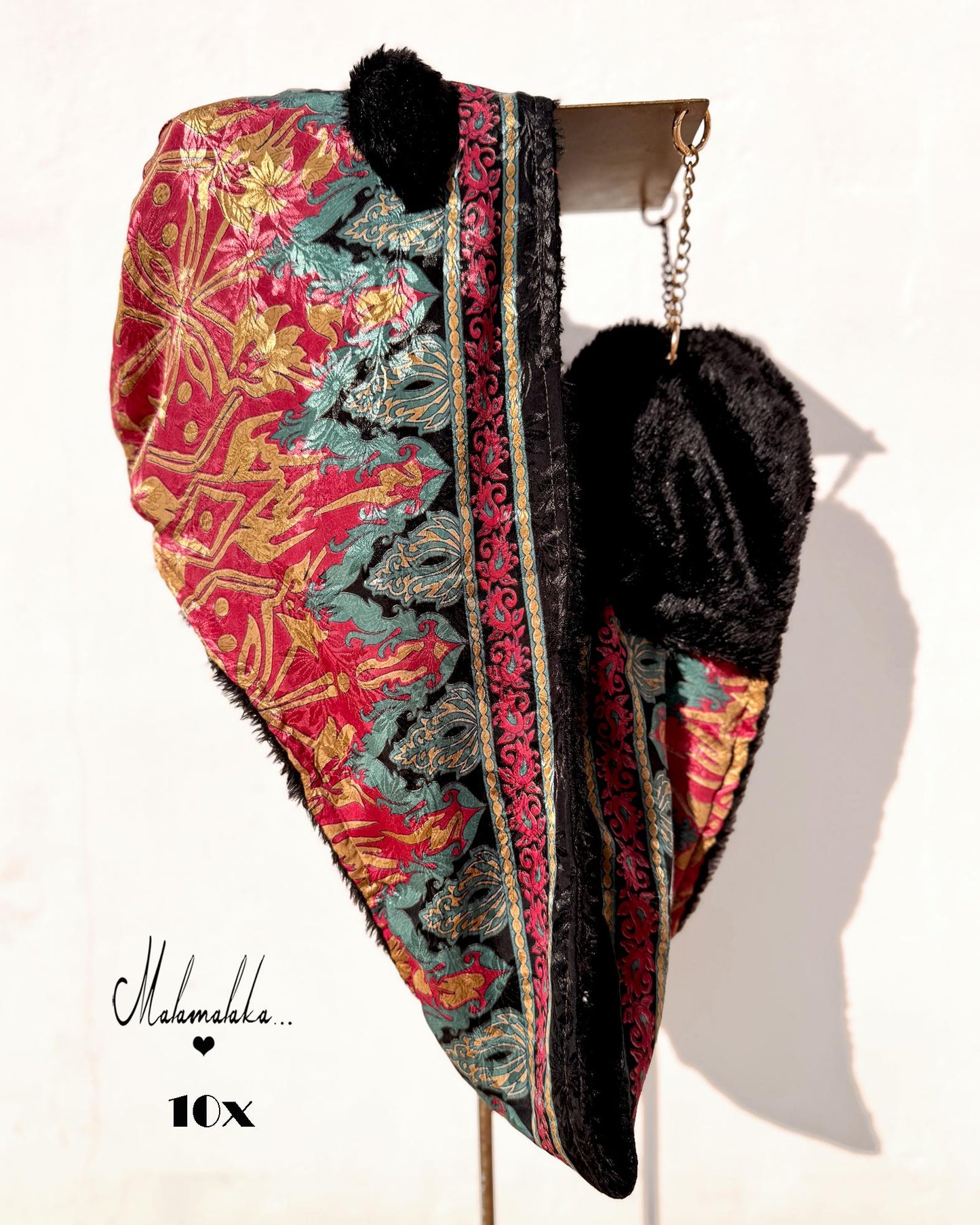 Animalakas Reversible Plush Hood | Unisex Festival Streetwear — One of a Kind