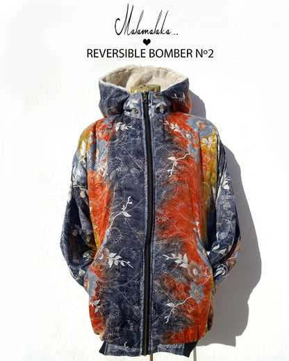 Reversible Plush Bomber Jacket | Detachable Hood · Size L · Unisex Festival Trap Streetwear