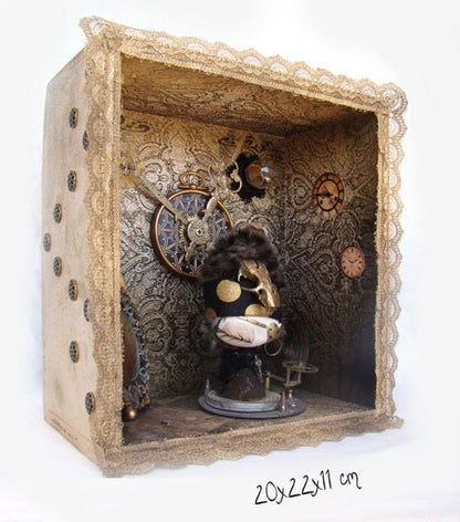 Minimundo Collectible Sculpture | Miniature Dollhouse Lamp · Unique Art Piece