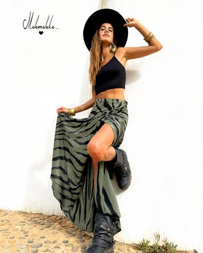 Falda maxi