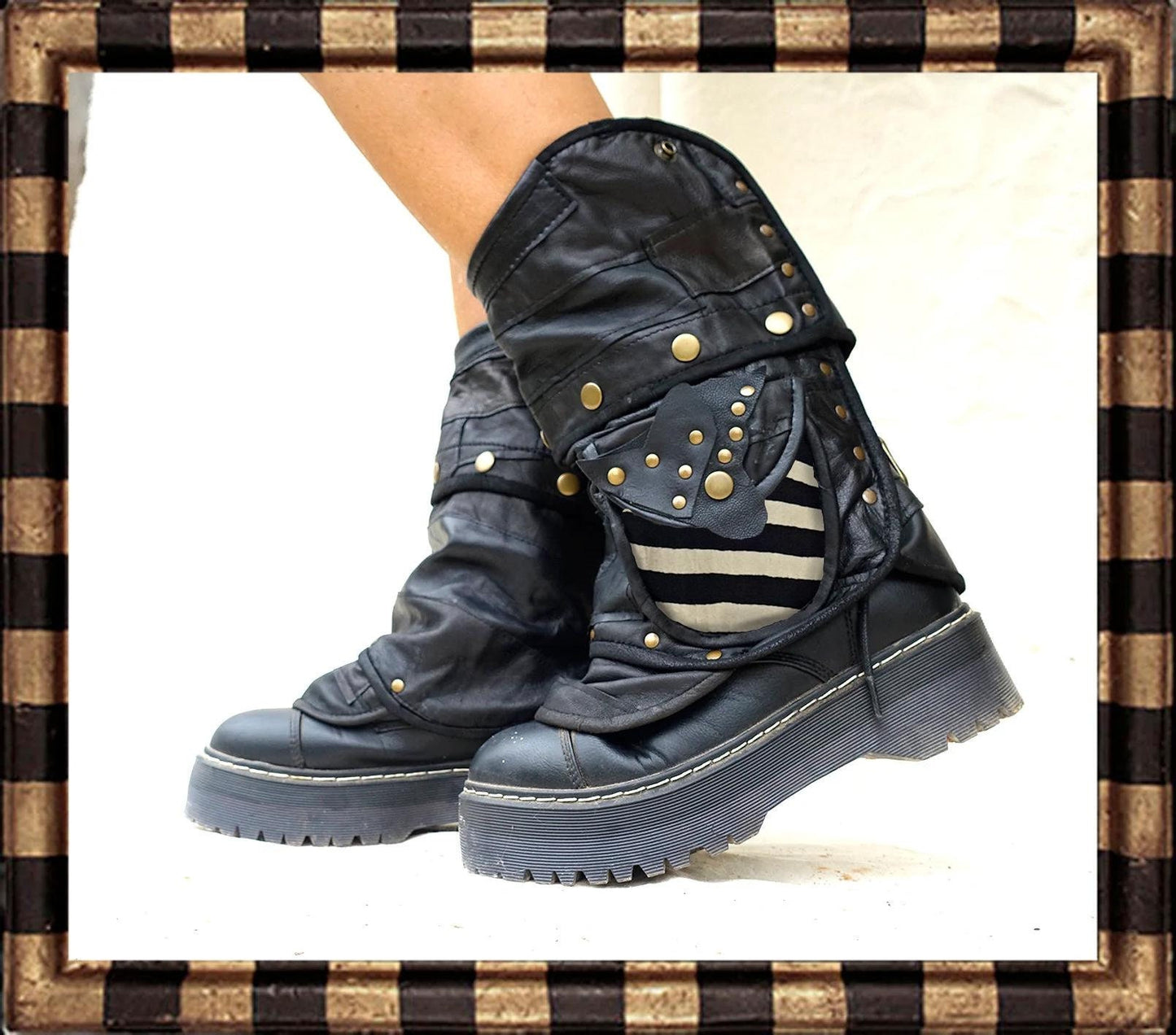 Fringe Boot Covers | Pockets · Western Steampunk Festival Biker Style · No.112