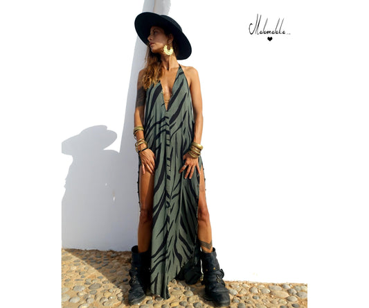 Transformable Mullet Maxi Dress | Backless Boho Party Dress · Elegant Ibiza Style