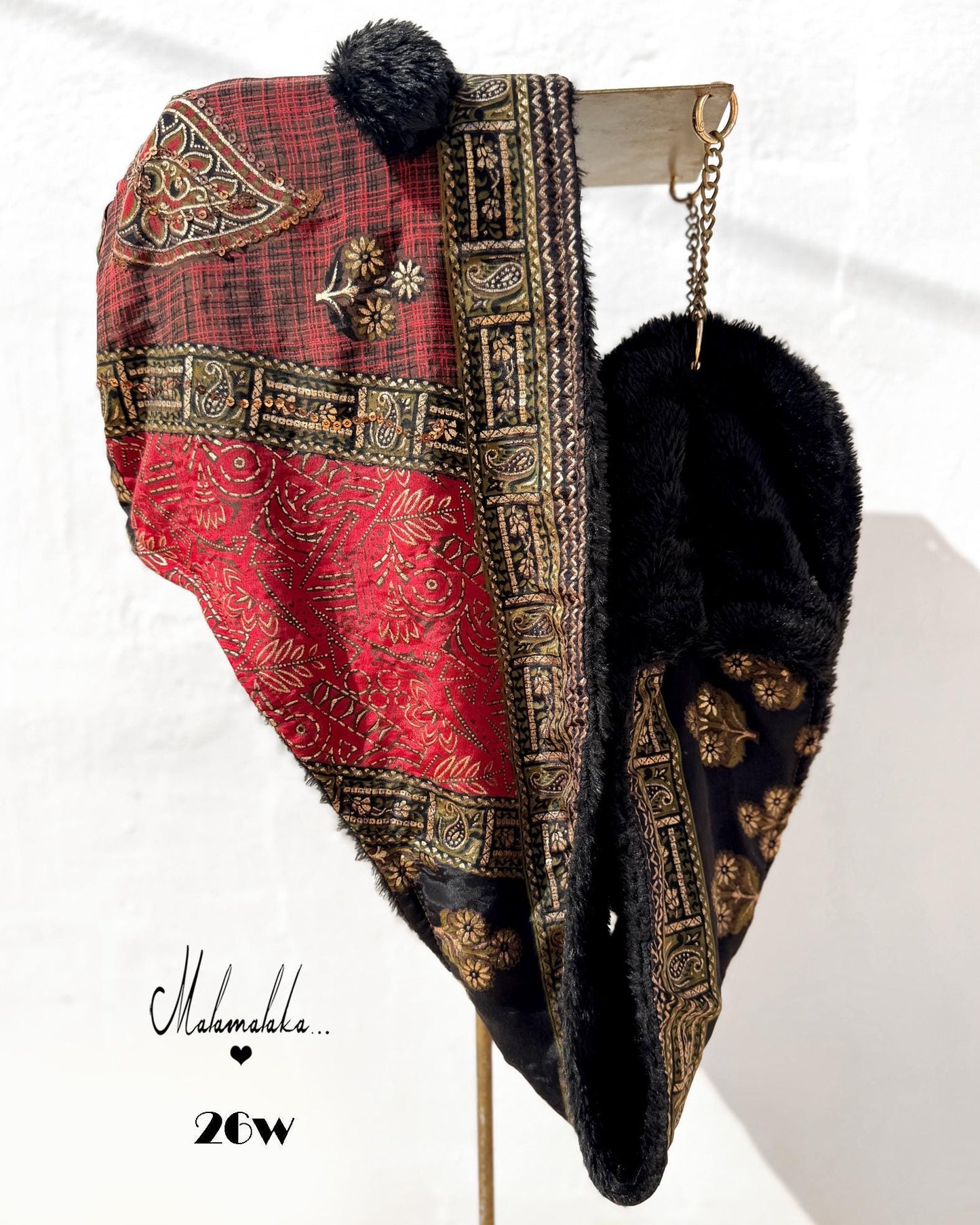 Animalakas Reversible Plush Hood | Unisex Festival Streetwear — One of a Kind