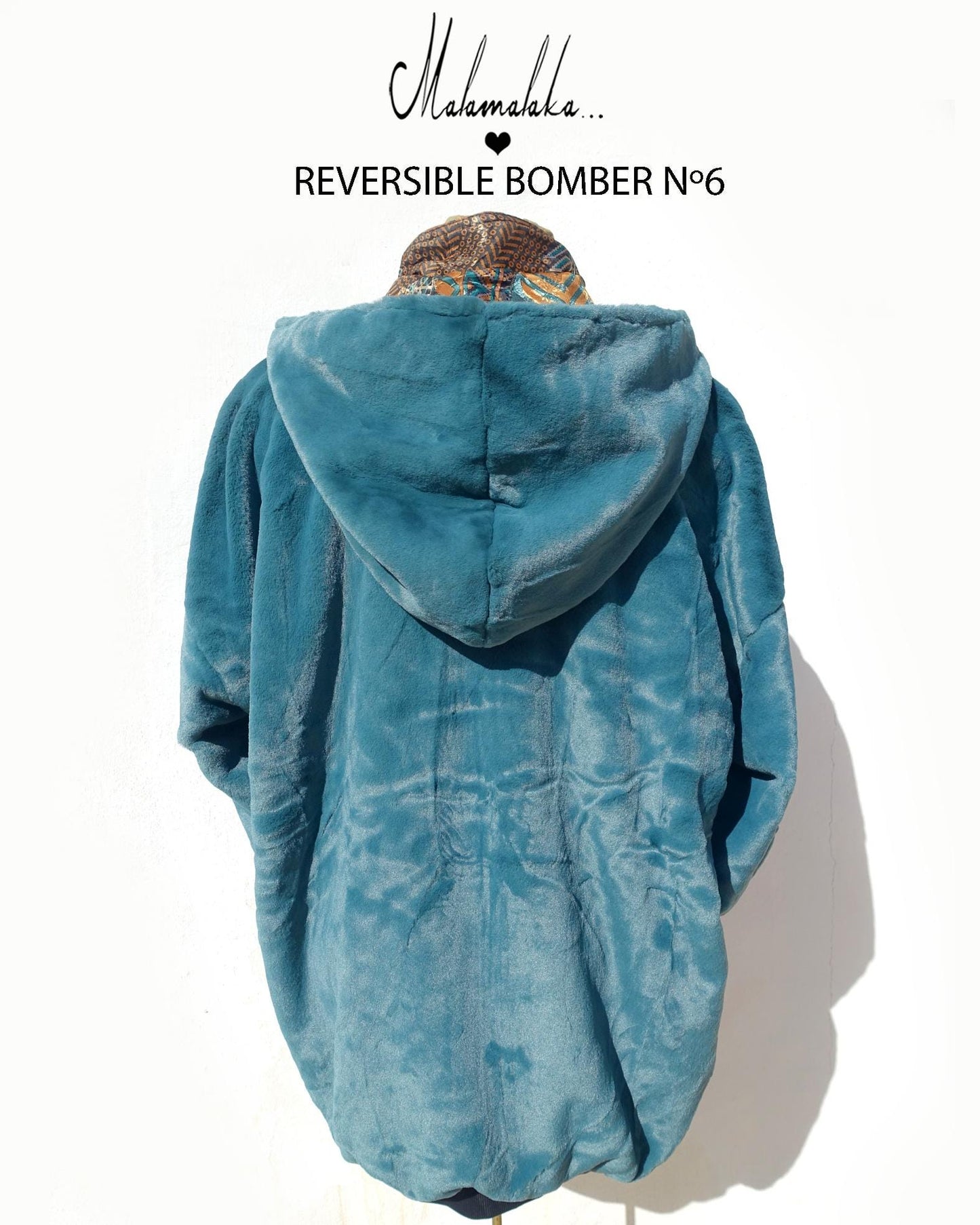 Reversible Plush Bomber Jacket | Detachable Hood · Size L · Unisex Festival Trap Streetwear