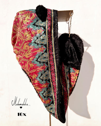 Capucha peluche reversible