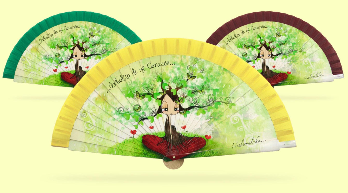 Malamalaka Handcrafted Wooden Fan | Artistic Designer Fan · Unique Gift for Women