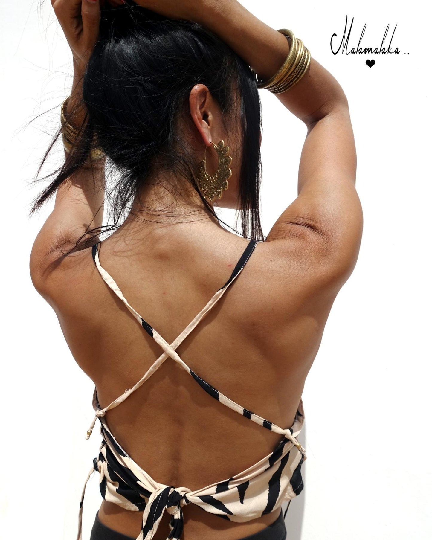 Women's Adjustable Open Back Top | Boho Summer Shirt · Ibiza Style