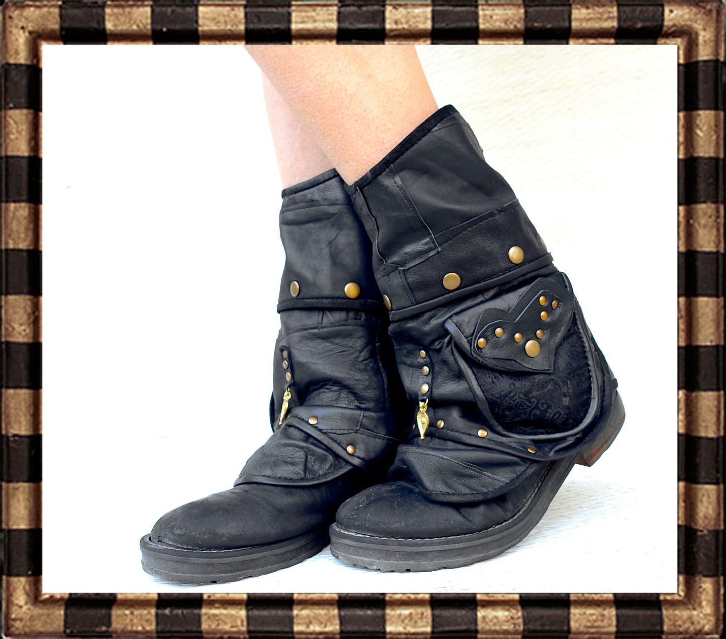 Fringe Boot Covers No.135 | Pockets · Western Steampunk Festival Biker Style