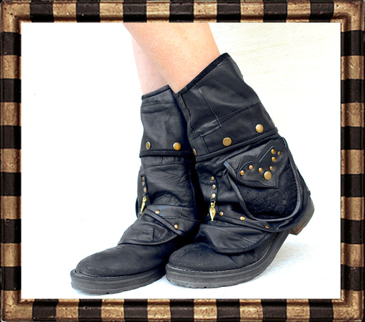 Fringe Boot Covers No.135 | Pockets · Western Steampunk Festival Biker Style