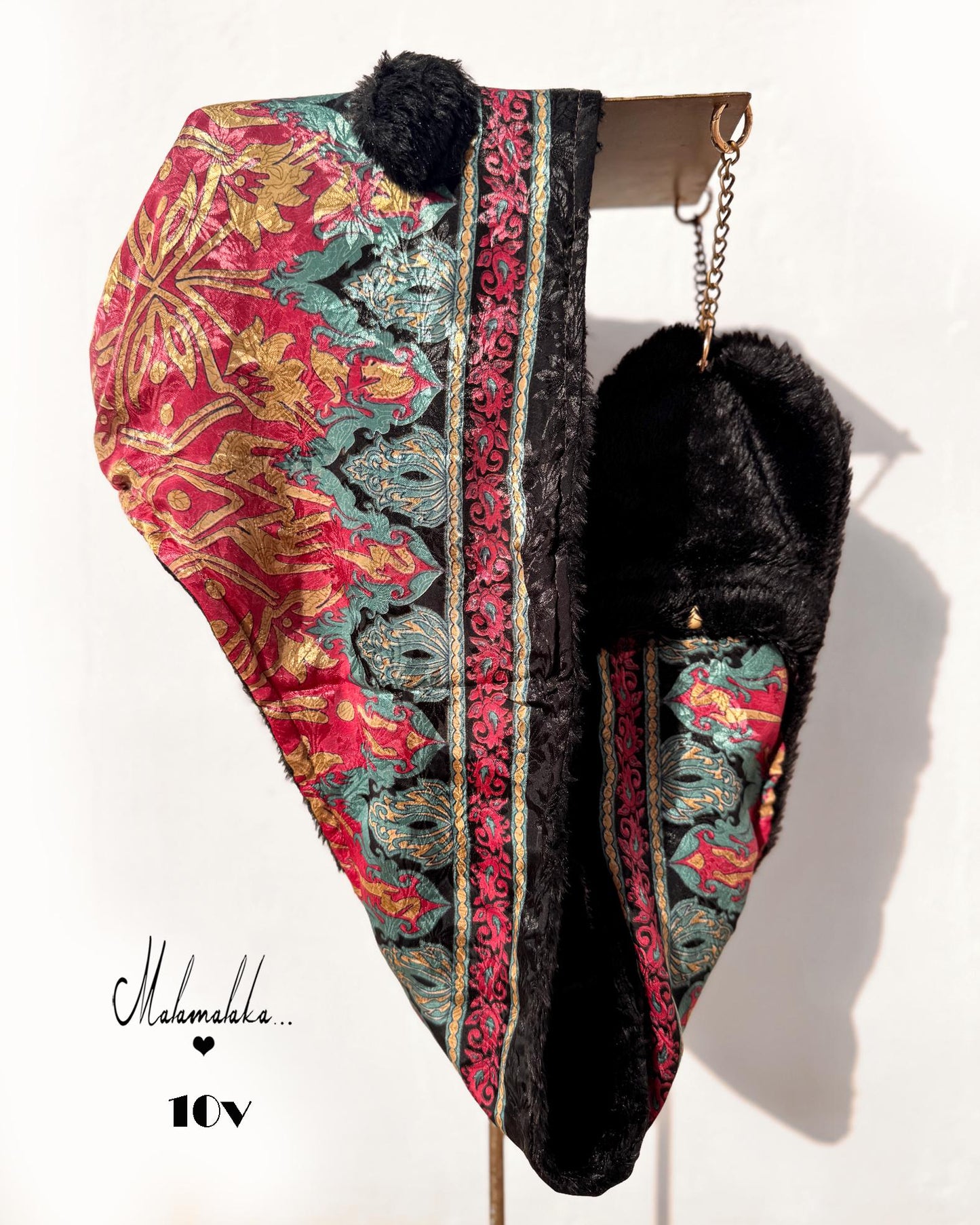 Animalakas Reversible Plush Hood | Unisex Festival Streetwear — One of a Kind