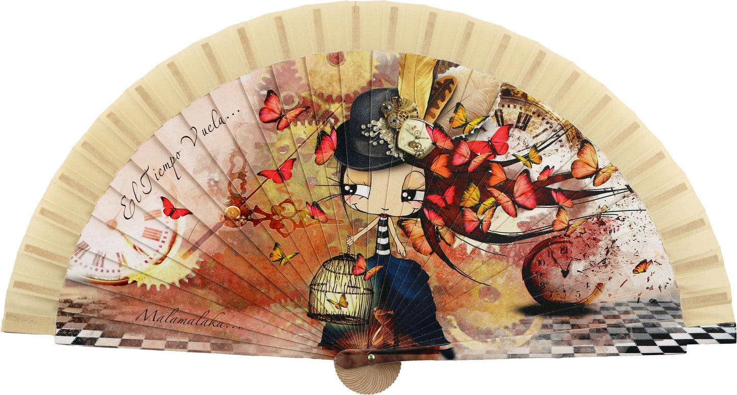 Malamalaka Fan — Handcrafted Wooden Art Fan | Designer Artistic Fan · Unique Gift for Her