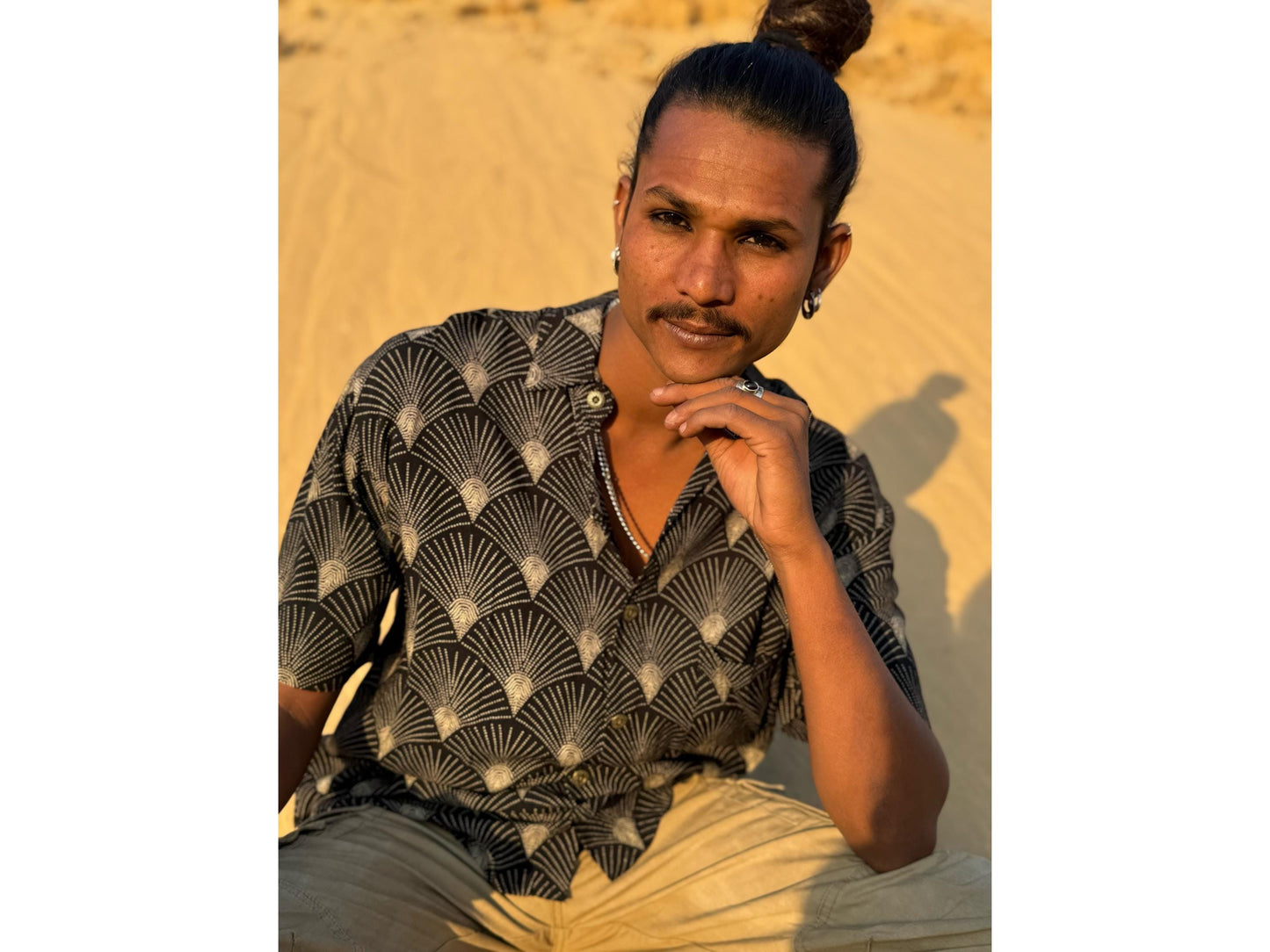 Men's Bohemian Button-Up Shirt | Elegant Dress Shirt · Hawaiian Style