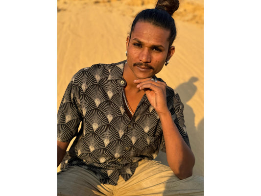 Men's Bohemian Button-Up Shirt | Elegant Dress Shirt · Hawaiian Style