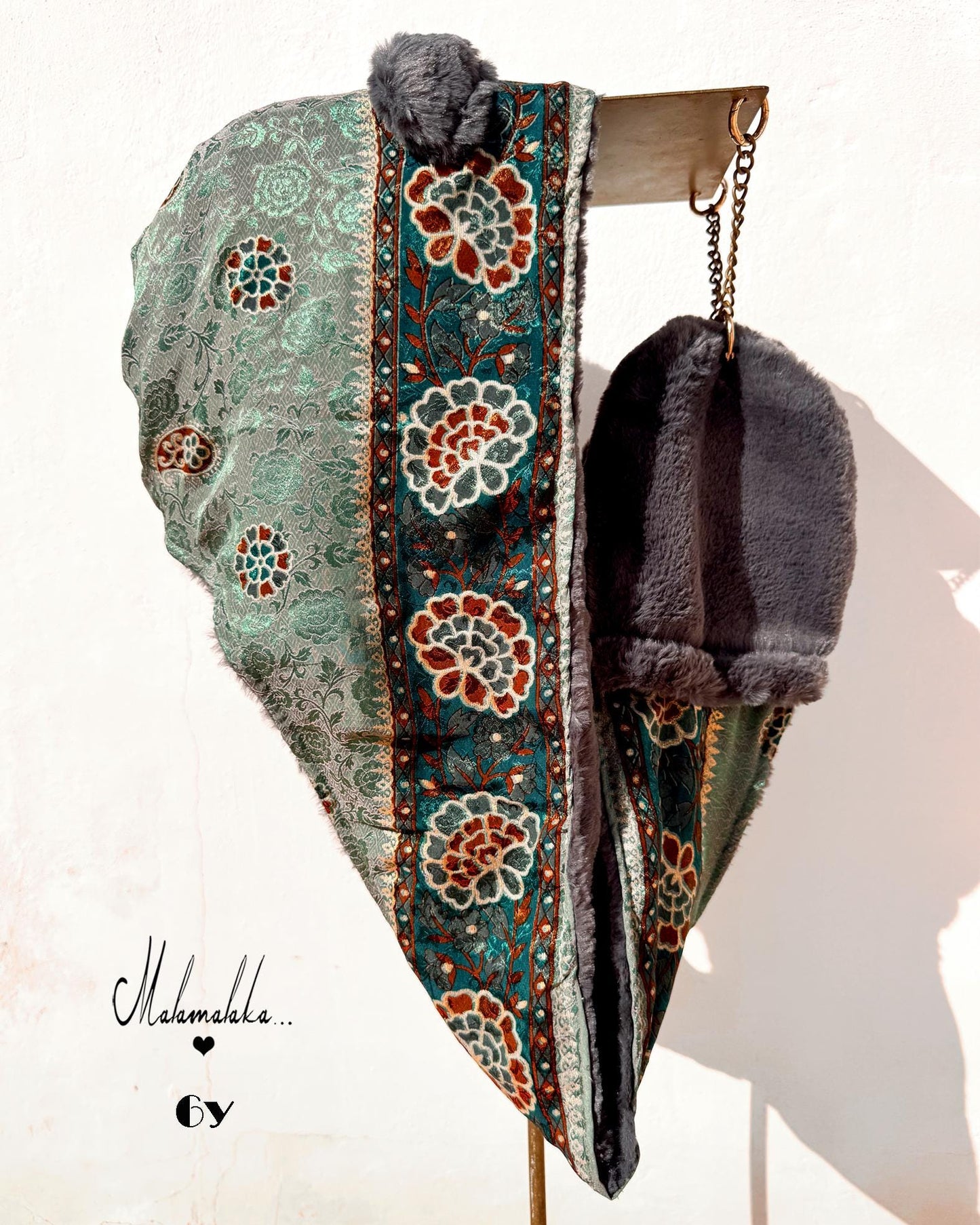 Animalakas Reversible Plush Hood | Unisex Festival Streetwear — One of a Kind