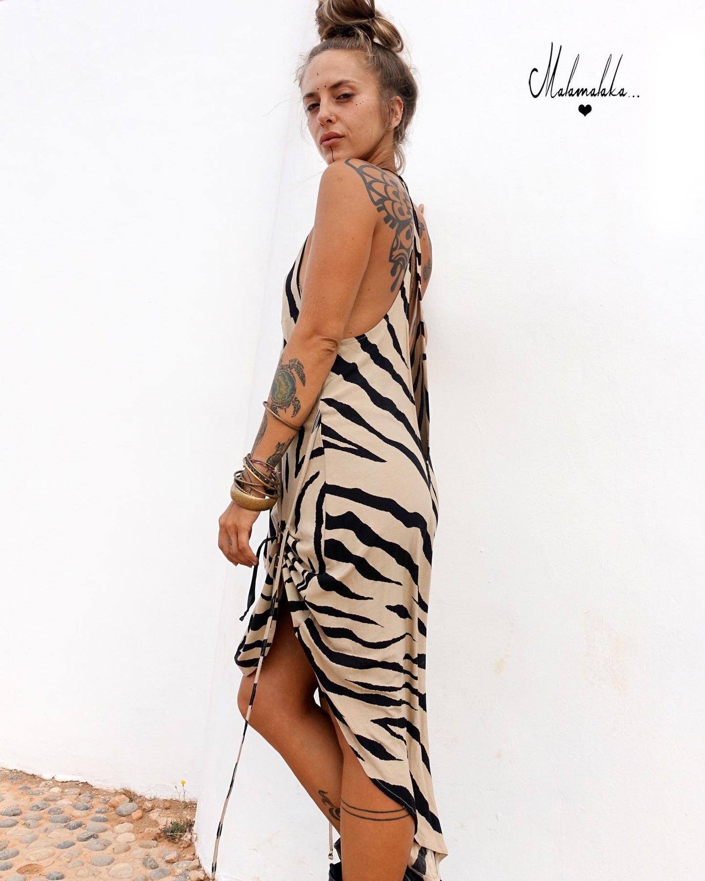 Plunging Neckline Festival Dress | Neo Tribal Burlesque Steampunk · Sexy Open Style