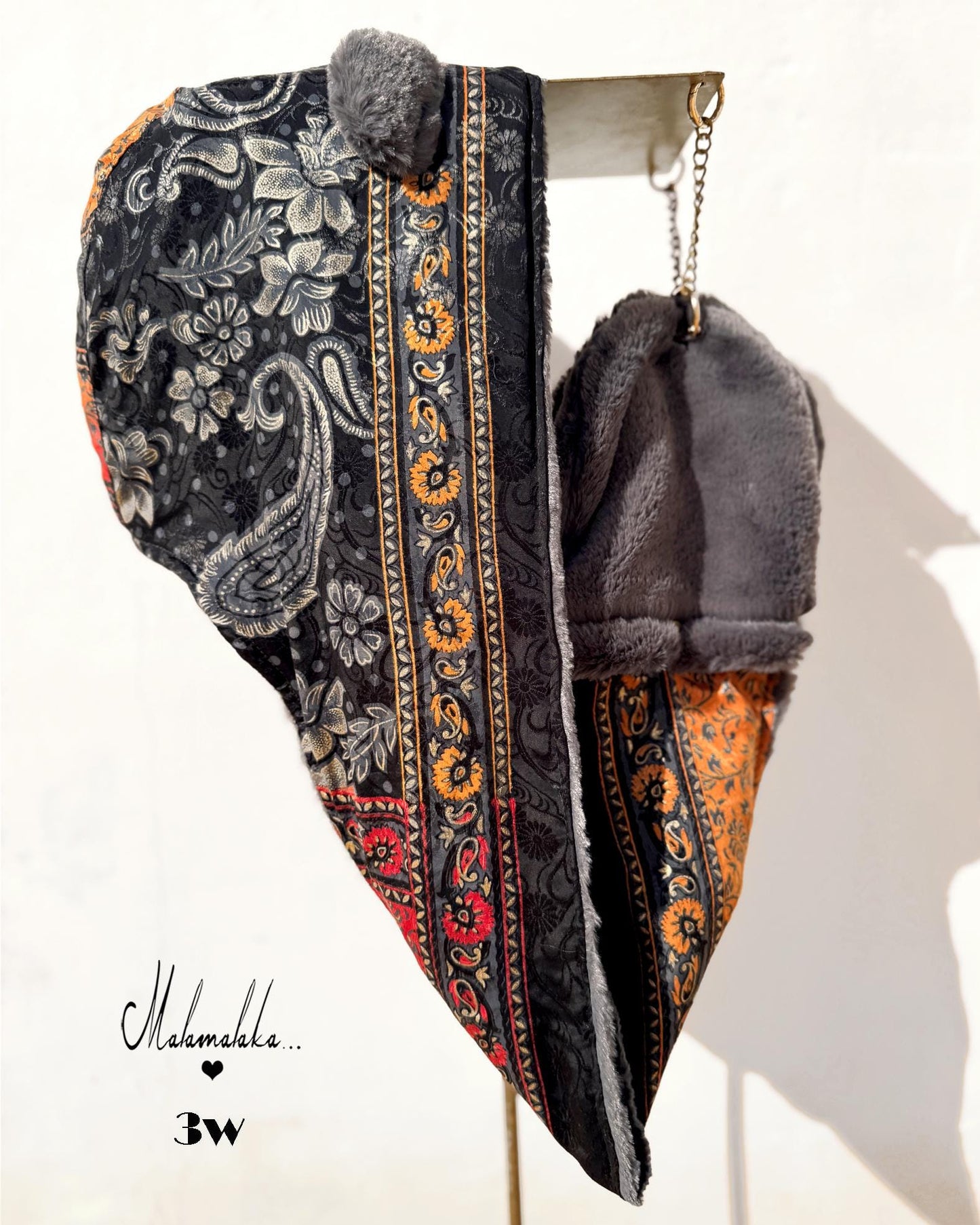 Animalakas Reversible Plush Hood | Unisex Festival Streetwear — One of a Kind