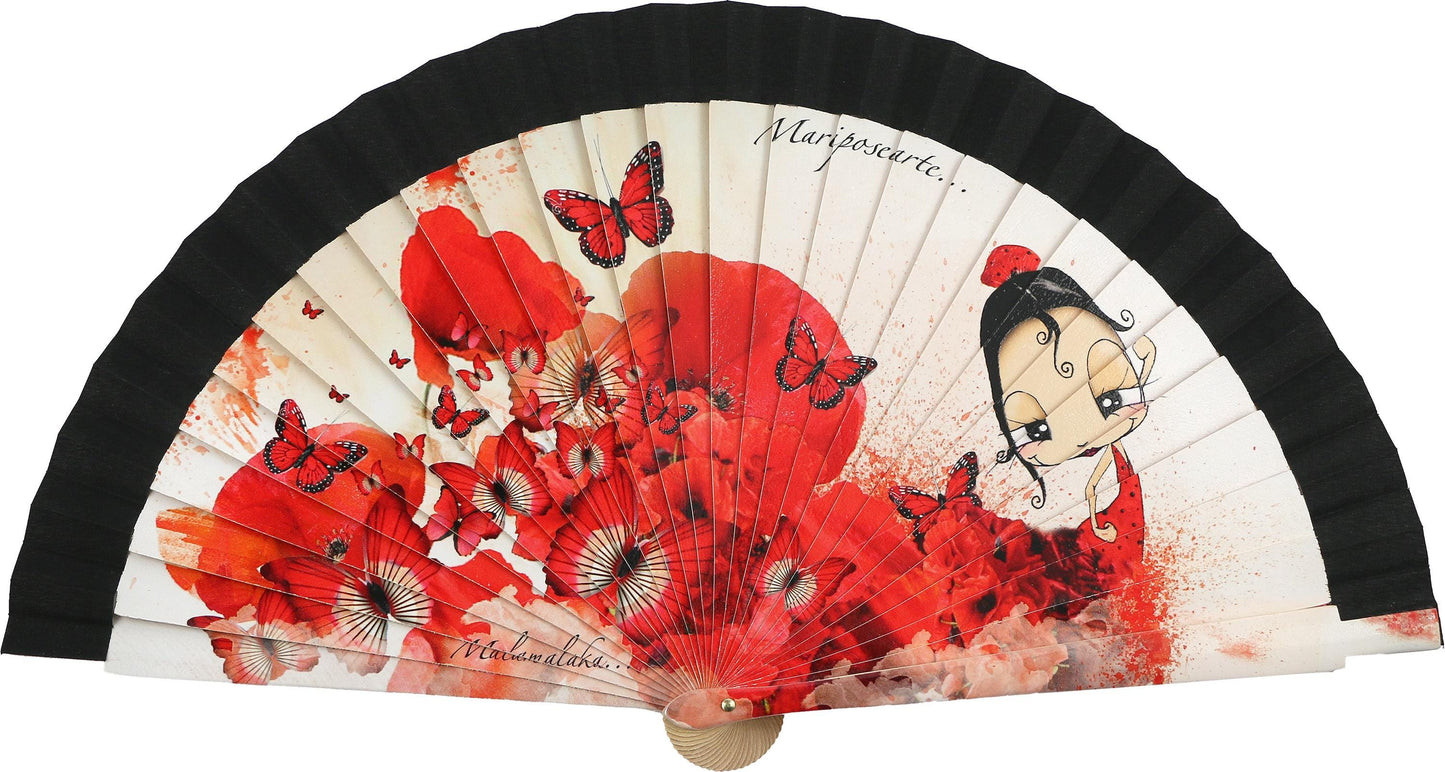 Malamalaka Handcrafted Wooden Fan | Artistic Designer Fan · Unique Gift for Women