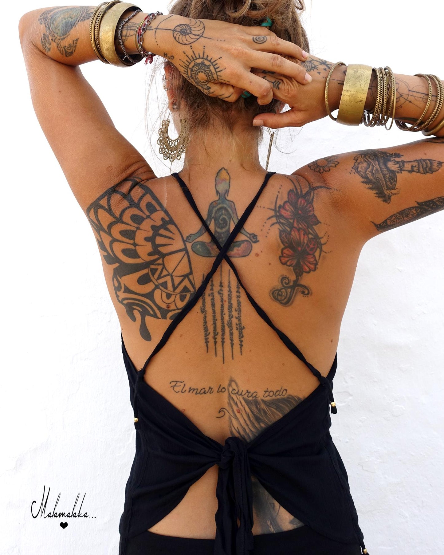 Women's Adjustable Open Back Top | Boho Summer Shirt · Ibiza Style
