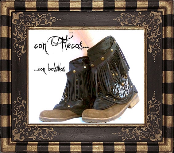 Fringe Boot Covers No.135 | Pockets · Western Steampunk Festival Biker Style