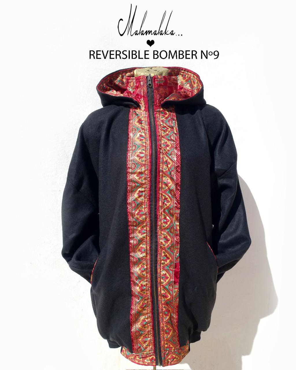 Reversible Plush Bomber Jacket | Detachable Hood · Size L · Unisex Festival Trap Streetwear